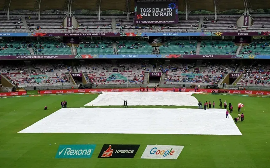 Rain interrupts IND-W vs AUS-W World Cup semi-final; check Navi Mumbai hourly weather update